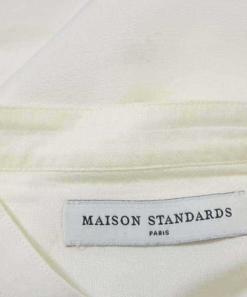 MAISON STANDARDS（メゾンスタンダーズ）カジュアルシャツ 白 サイズ:S メンズ/2200697918185