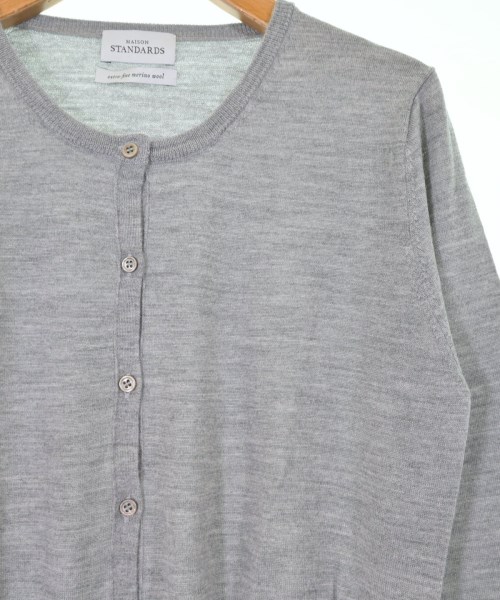 MAISON STANDARDS（メゾンスタンダーズ）カーディガン グレー サイズ:L レディース/2200641117084