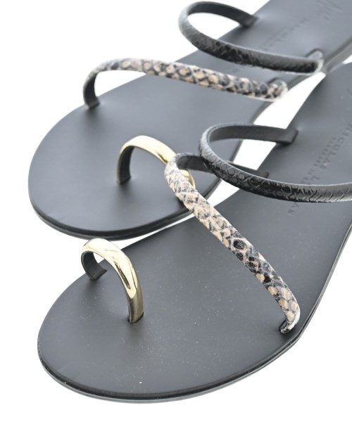 NICOLAS LAINAS（ニコラスライナス）サンダル 黒 サイズ:EU38(24.5cm位) レディース/2200629730250