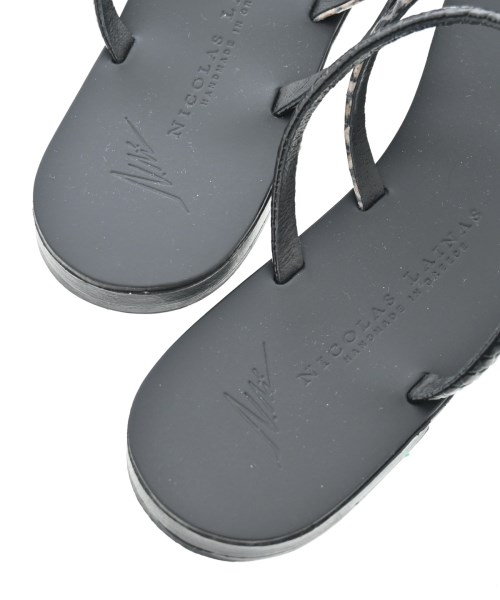 NICOLAS LAINAS（ニコラスライナス）サンダル 黒 サイズ:EU38(24.5cm位) レディース/2200629730250