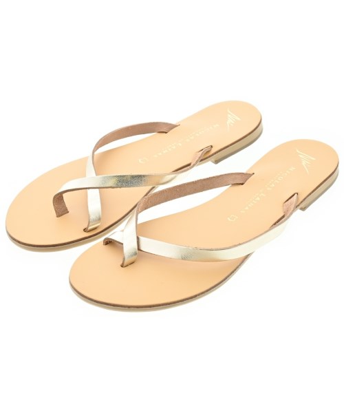 NICOLAS LAINAS(ニコラスライナス)サンダル ゴールド サイズ:EU38(24.5cm位)/2200651688147