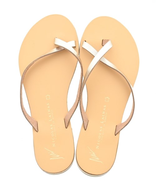 NICOLAS LAINAS（ニコラスライナス）サンダル ゴールド サイズ:EU38(24.5cm位) レディース/2200651688147