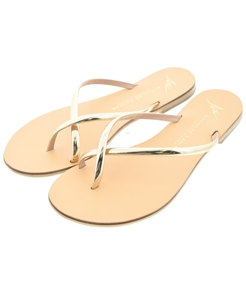 NICOLAS LAINAS(ニコラスライナス)サンダル ゴールド サイズ:EU38(24.5cm位)/2200655291114