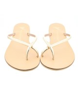 NICOLAS LAINAS（ニコラスライナス）サンダル ゴールド サイズ:EU38(24.5cm位) レディース/2200655291114