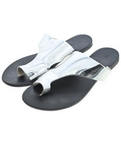 NICOLAS LAINAS(ニコラスライナス)サンダル シルバー サイズ:EU38(24.5cm位)/2200650224056