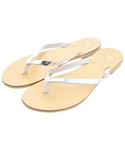 NICOLAS LAINAS(ニコラスライナス)サンダル シルバー サイズ:EU37(23.5cm位)/2200670598113