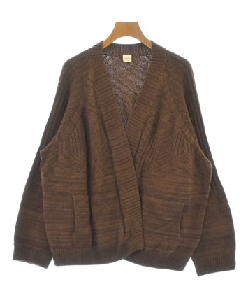 tamaki niime ウールカーディガン　ブラウン　1点もの tamaki niime（タマキニイメ）カーディガン 茶 サイズ:F レディース