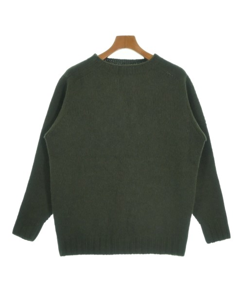 SHETLAND ISLES WOOLLEN MILLS(シェトランドアイルウールンミルズ)ニット・セーター カーキ サイズ:36(S位)/2200647977026