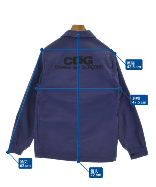 GOOD DESIGN SHOP COMME des GARCONS（グッドデザインショップコムデギャルソン）カバーオール 青 サイズ:S メンズ/2200634821073
