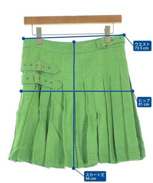 Shrimps（シュリンプス）ひざ丈スカート 緑 サイズ:12(L位) レディース/2200648008019