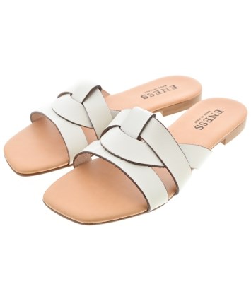 ENESS サンダル Made in Italy 24.5 アイボリー ENESS（エネス）サンダル 白 サイズ:EU37(23.5cm位) レディース