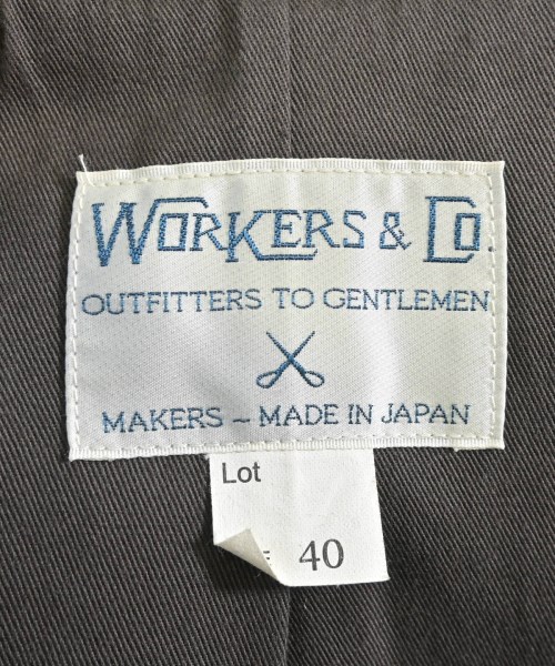 WORKERS（ワーカーズ）ステンカラーコート 茶 サイズ:40(M位) メンズ/2200659940032