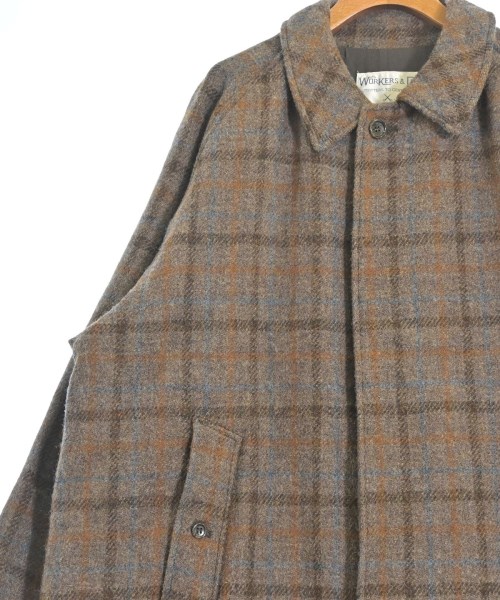 WORKERS（ワーカーズ）ステンカラーコート 茶 サイズ:40(M位) メンズ/2200659940032