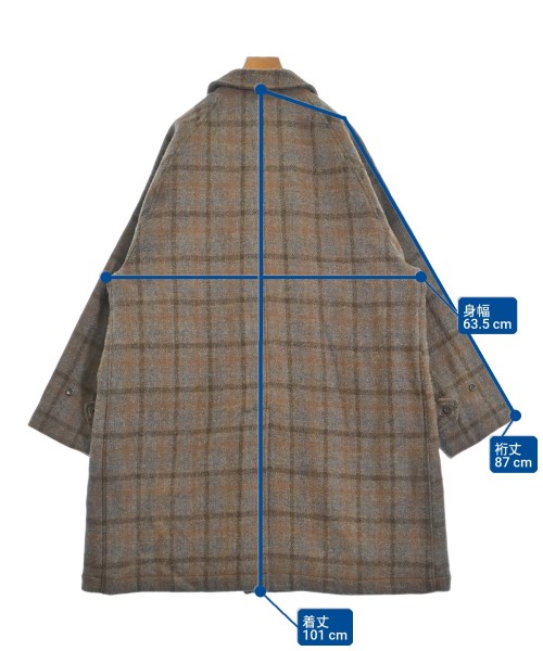 WORKERS（ワーカーズ）ステンカラーコート 茶 サイズ:40(M位) メンズ/2200659940032