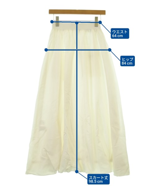 Narcissus（ナルシス）ロング・マキシ丈スカート 白 サイズ:F レディース/2200679716044