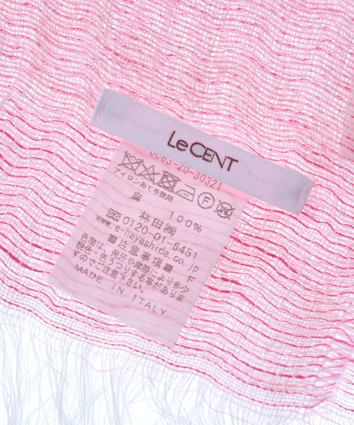 LeCENT（レセント）ストール ピンク サイズ:- レディース/2200663363155