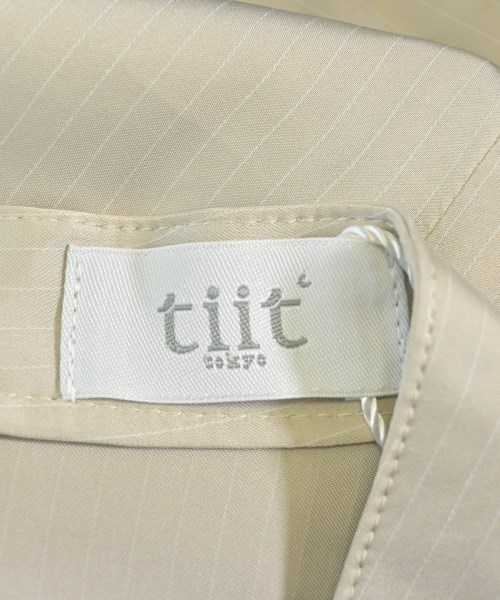 tiit tokyo（ティート　トウキョウ）カジュアルシャツ ベージュ サイズ:38(M位) レディース/2200663525034