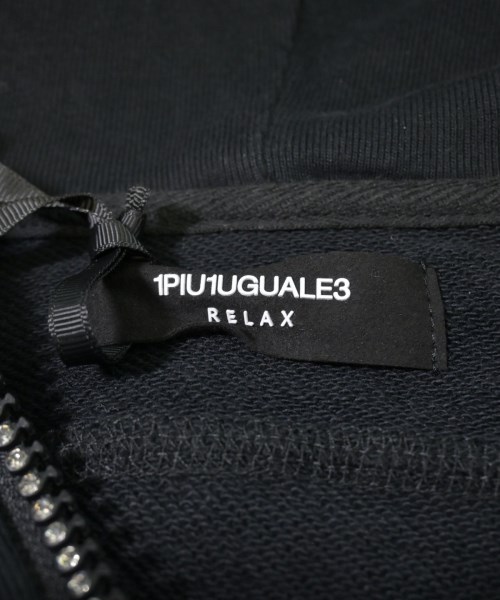 1PIU1UGUALE3 RELAX（ウノピュウノウグァーレトレリラックス）パーカー 黒 サイズ:XL メンズ/2200626823023