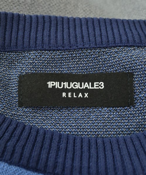 1PIU1UGUALE3 RELAX（ウノピュウノウグァーレトレリラックス）ニット・セーター 紺 サイズ:L メンズ/2200643544017