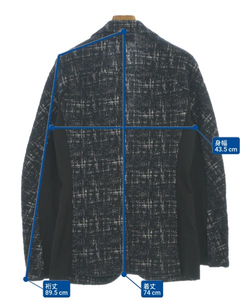 1PIU1UGUALE3 RELAX（ウノピュウノウグァーレトレリラックス）ジャケット 紺 サイズ:M メンズ/2200674087057