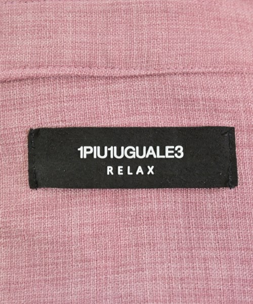 1PIU1UGUALE3 RELAX（ウノピュウノウグァーレトレリラックス）カジュアルシャツ ピンク サイズ:L メンズ/2200712697323