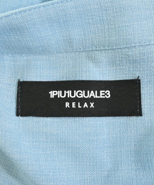 1PIU1UGUALE3 RELAX（ウノピュウノウグァーレトレリラックス）カジュアルシャツ 青 サイズ:L メンズ/2200712697330