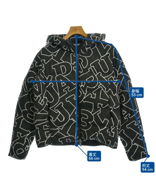 1PIU1UGUALE3 RELAX（ウノピュウノウグァーレトレリラックス）ダウンジャケット/ダウンベスト 黒 サイズ:M メンズ/2200646305028