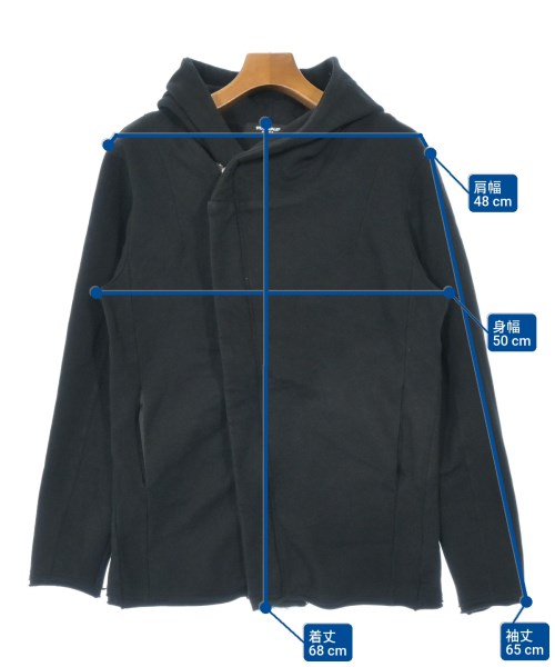 1PIU1UGUALE3 RELAX（ウノピュウノウグァーレトレリラックス）パーカー 黒 サイズ:M メンズ/2200654352069