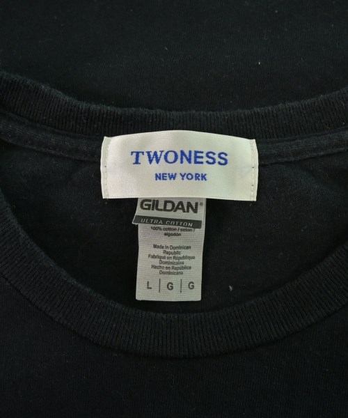 TWONESS（トゥーネス）Tシャツ・カットソー 黒 サイズ:L メンズ/2200661952085