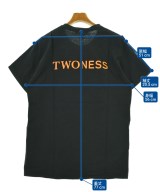 TWONESS（トゥーネス）Tシャツ・カットソー 黒 サイズ:L メンズ/2200661952085
