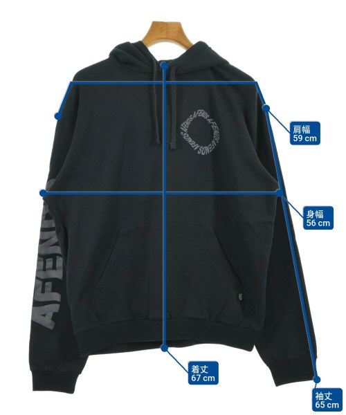 AFENDS（アフェンズ）パーカー 黒 サイズ:S メンズ/2200628829078