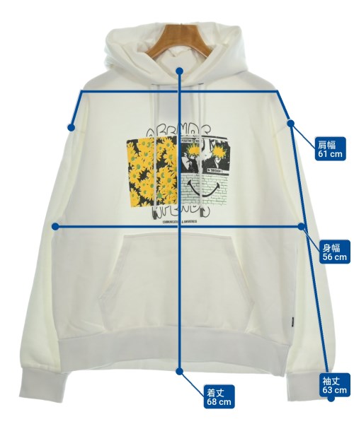 AFENDS（アフェンズ）パーカー 白 サイズ:S メンズ/2200628829214