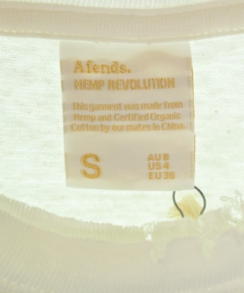 AFENDS（アフェンズ）Tシャツ・カットソー 白 サイズ:S メンズ/2200628829771