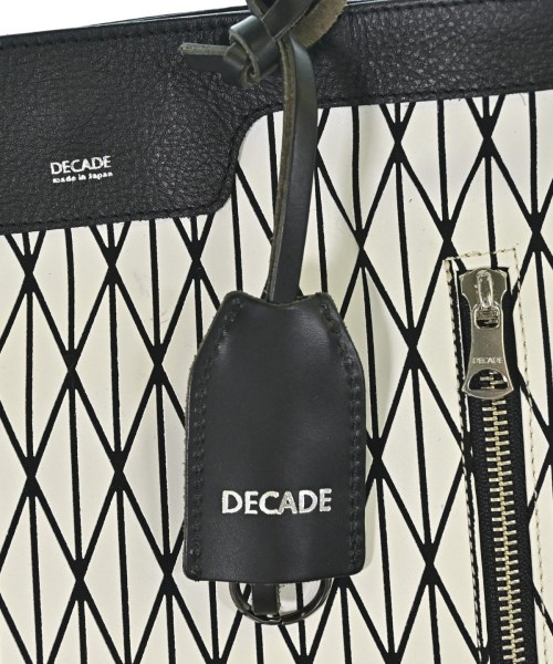 DECADE（ディケイド）トートバッグ 白 サイズ:- メンズ/2200712470056