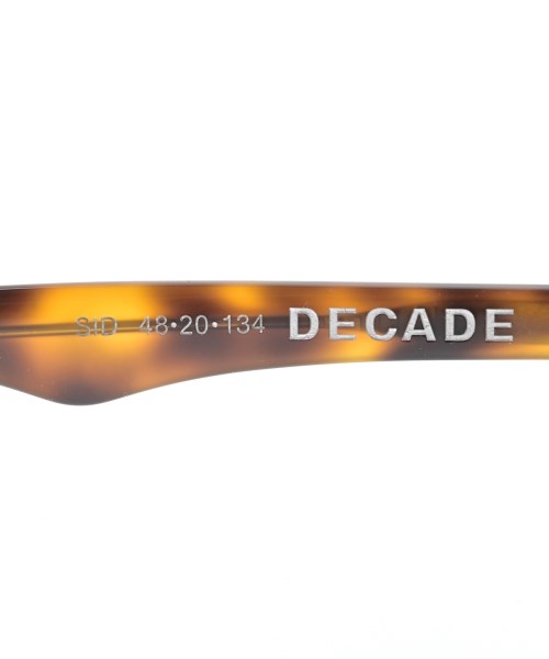 DECADE（ディケイド）サングラス 茶 サイズ:- メンズ/2200703591067