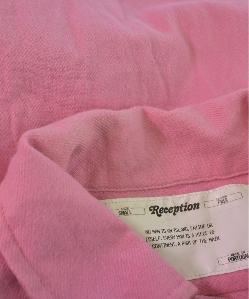 Reception（レセプション）カジュアルシャツ ピンク サイズ:S メンズ/2200511040016