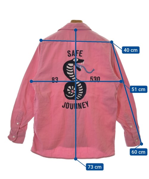 Reception（レセプション）カジュアルシャツ ピンク サイズ:S メンズ/2200511040016