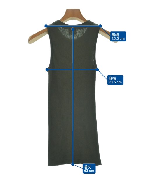 SBTRACT（サブトラクト）タンクトップ カーキ サイズ:0(XS位) メンズ/2200620015035