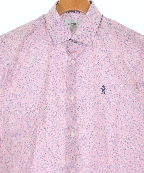 Vicomte A.（ヴィコントアー）カジュアルシャツ ピンク サイズ:M メンズ/2200634773013
