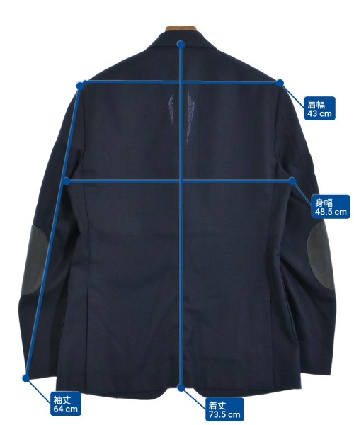 Vicomte A.（ヴィコントアー）カジュアルジャケット 紺 サイズ:50(XL位) メンズ/2200640826031