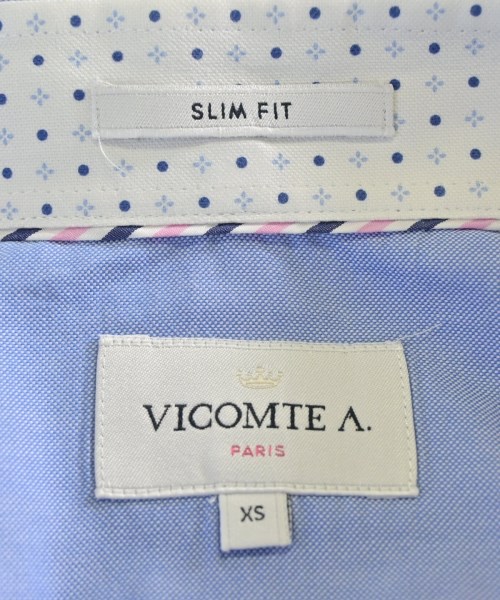 Vicomte A.（ヴィコントアー）ドレスシャツ 青 サイズ:XS メンズ/2200718006013