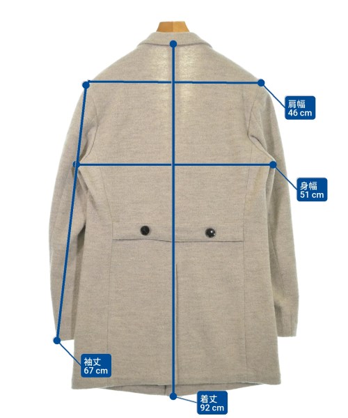 BAGNOLI SARTORIA NAPOLI（バニョーリサルトリアナポリ）チェスターコート ベージュ サイズ:50(XL位) メンズ/2200618905058