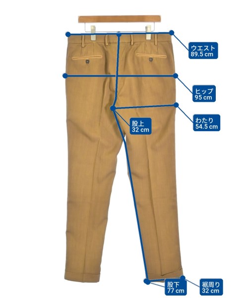 BAGNOLI SARTORIA NAPOLI（バニョーリサルトリアナポリ）スラックス 茶 サイズ:52(XXL位) メンズ/2200702044045