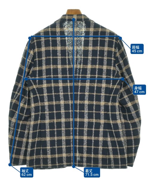 BAGNOLI SARTORIA NAPOLI（バニョーリサルトリアナポリ）テーラードジャケット 紺 サイズ:46(M位) メンズ/2200666196019