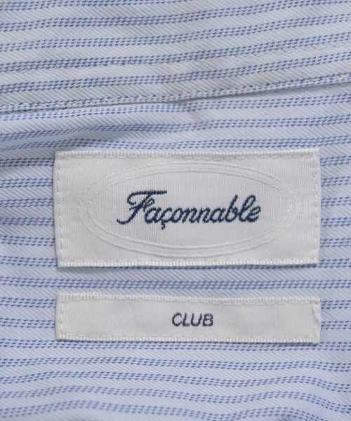 FACONNABLE（ファソナブル）カジュアルシャツ 青 サイズ:40(L位) メンズ/2200612430068