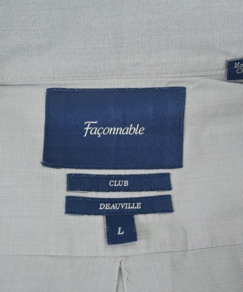 FACONNABLE（ファソナブル）ドレスシャツ グレー サイズ:L メンズ/2200688544034