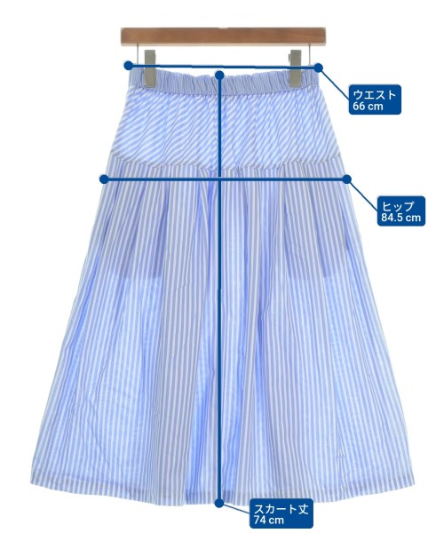 STUDIO PICONE（スタジオピッコーネ）ロング・マキシ丈スカート 青 サイズ:36(S位) レディース/2200650535220
