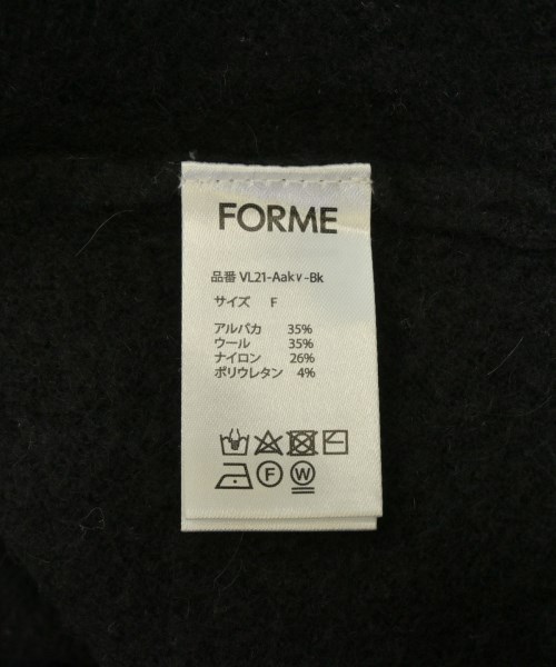 forme（フォルメ）ベスト 黒 サイズ:F レディース/2200631885023