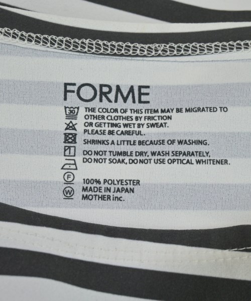 forme（フォルメ）Tシャツ・カットソー グレー サイズ:F レディース/2200712669047