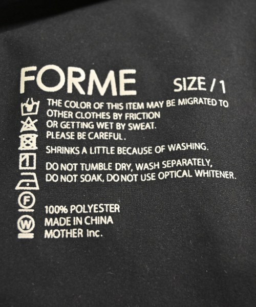 forme（フォルメ）その他 黒 サイズ:1(S位) レディース/2200713793192